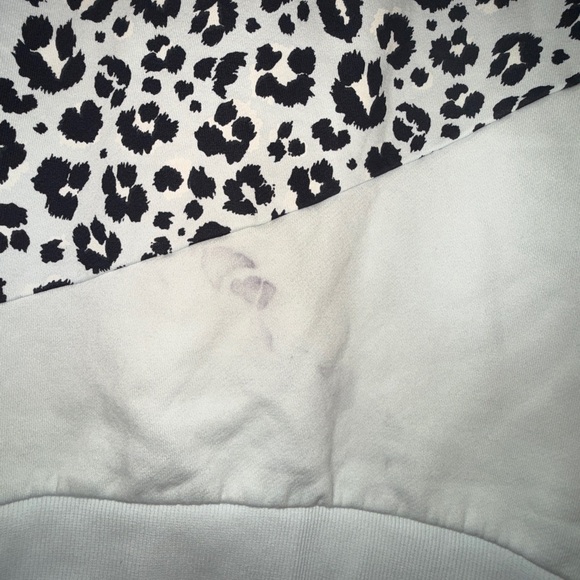 Wanakome Navy and White Leopard Print Hoodie - Picture 6 of 11